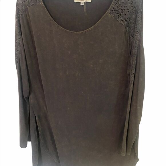 Andree by Unit Women’s Gray Distressed Top • Large - Picture 1 of 16